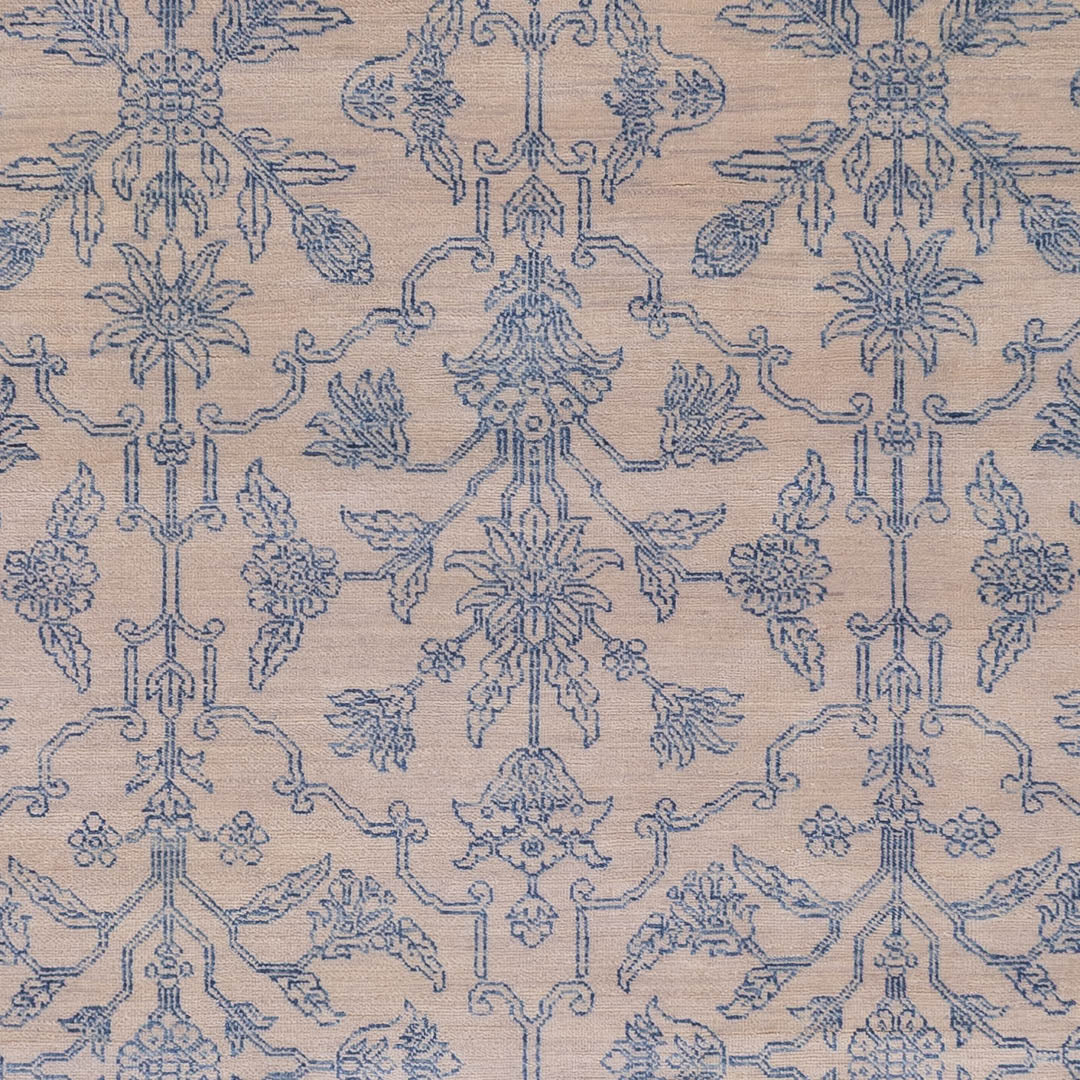 Designer Teppich 246x302cm - hellblau