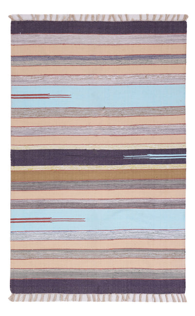 Kelim Modern Teppich 120x180cm - mehrfarbig