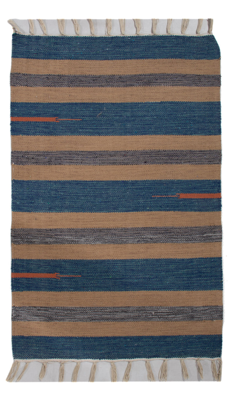 Kelim Modern Teppich 60x90cm - mehrfarbig