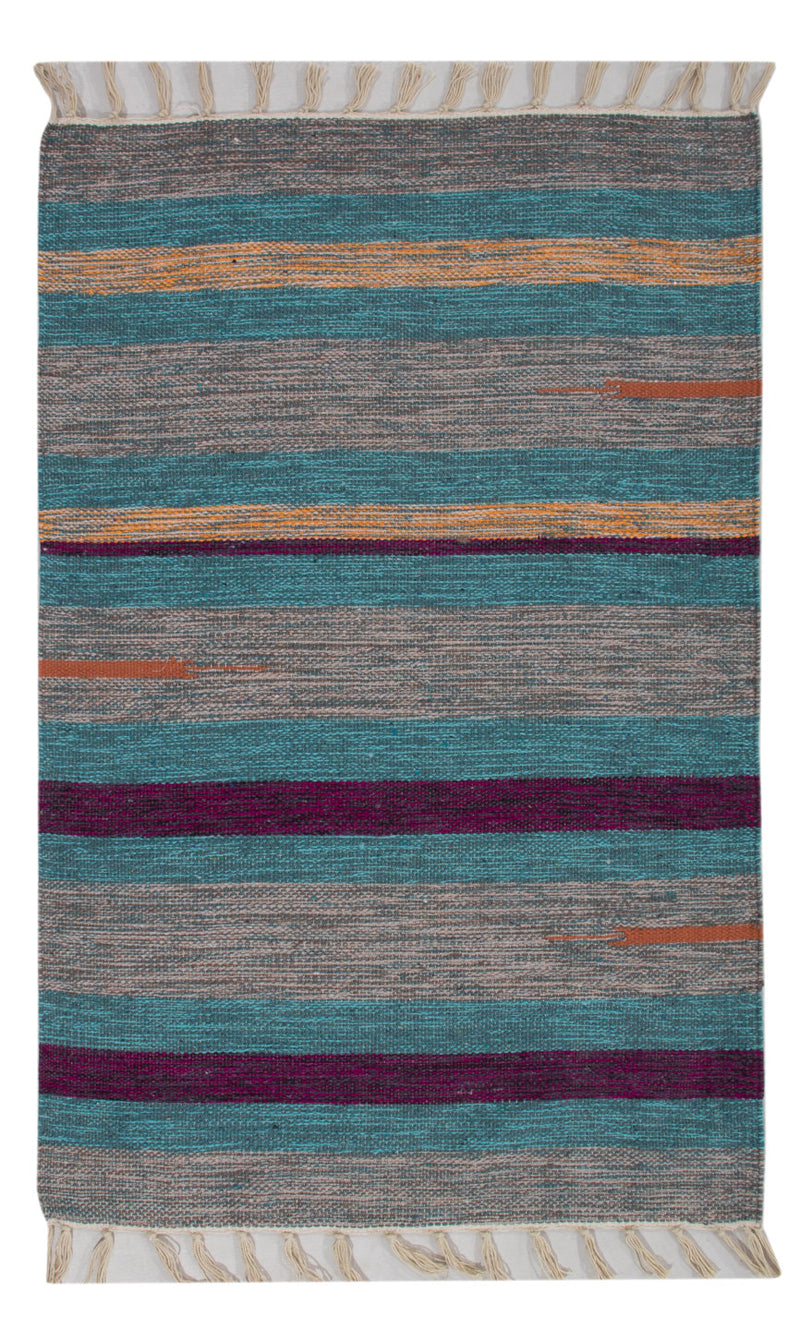 Kelim Modern Teppich 60x90cm - mehrfarbig