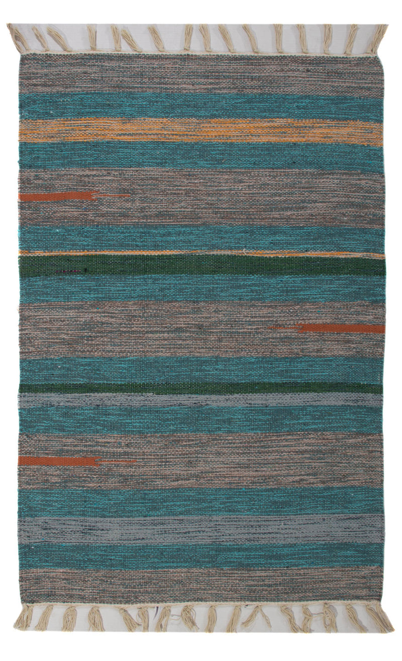 Kelim Modern Teppich 60x90cm - mehrfarbig