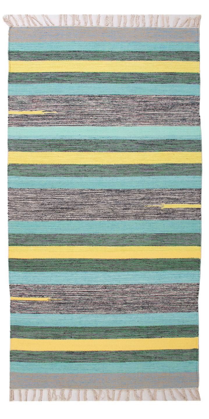 Kelim Modern Teppich 70x150cm - mehrfarbig