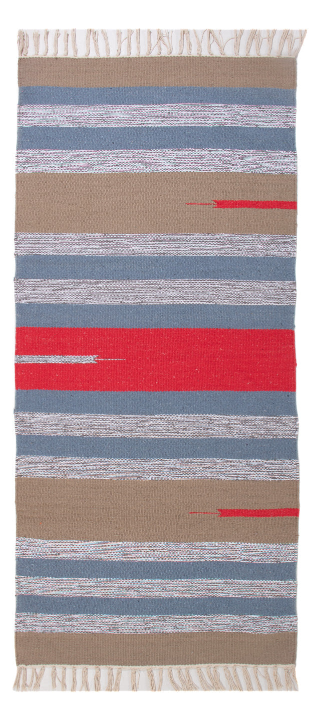 Kelim Modern Teppich 70x150cm - mehrfarbig