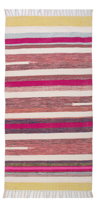 Kelim Modern Teppich 70x150cm - mehrfarbig