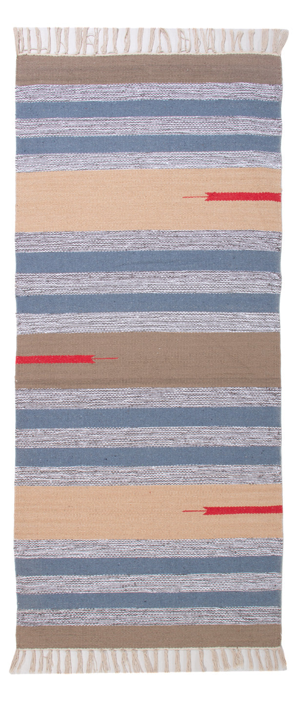 Kelim Modern Teppich 70x150cm - mehrfarbig