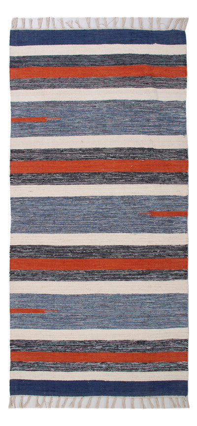 Kelim Modern Teppich 70x150cm - mehrfarbig