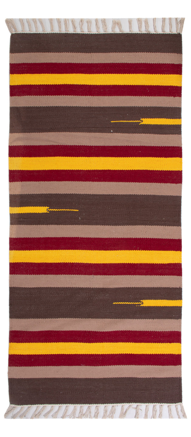 Kelim Modern Teppich 70x150cm - mehrfarbig