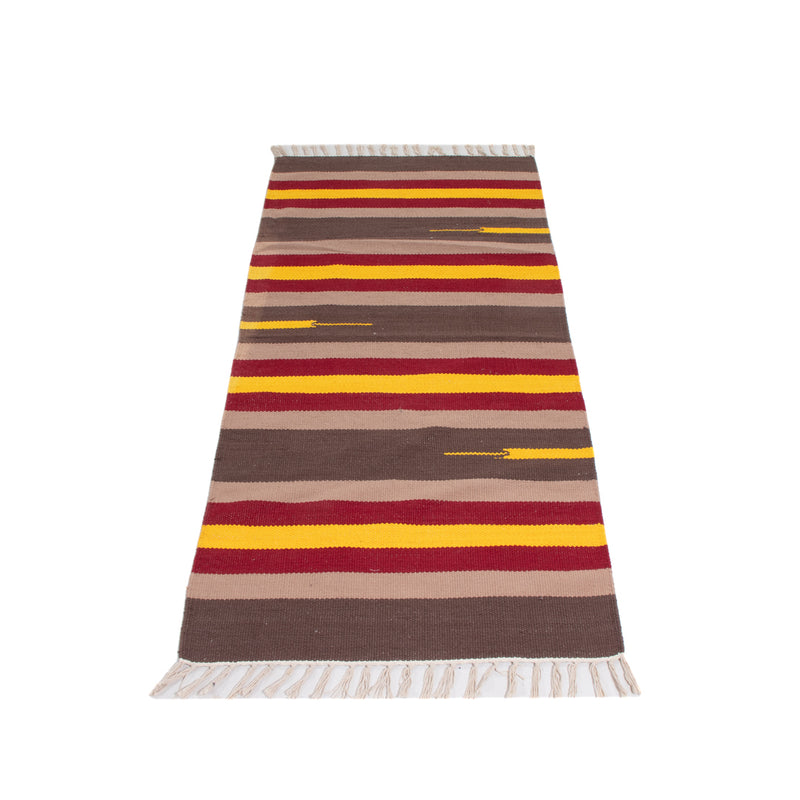 Kelim Modern Teppich 70x150cm - mehrfarbig