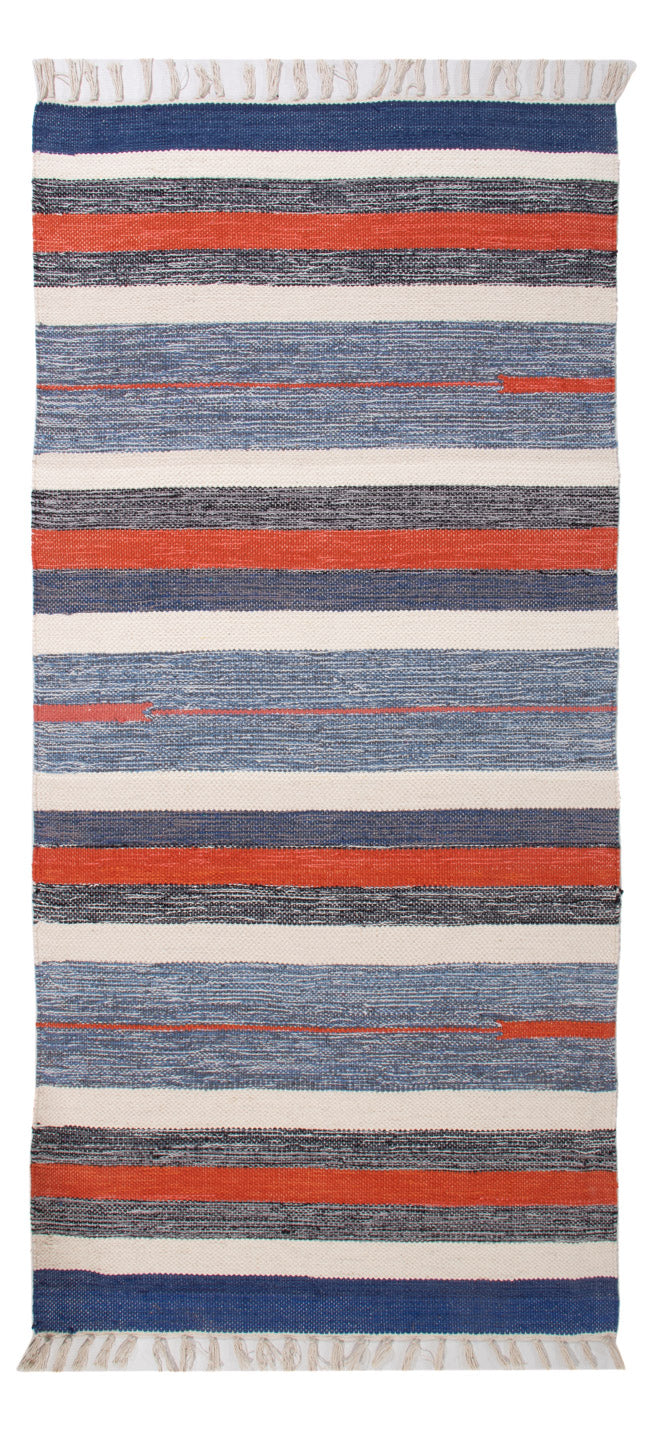 Kelim Modern Teppich 70x150cm - mehrfarbig