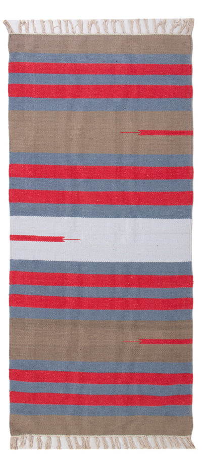 Kelim Modern Teppich 70x150cm - mehrfarbig