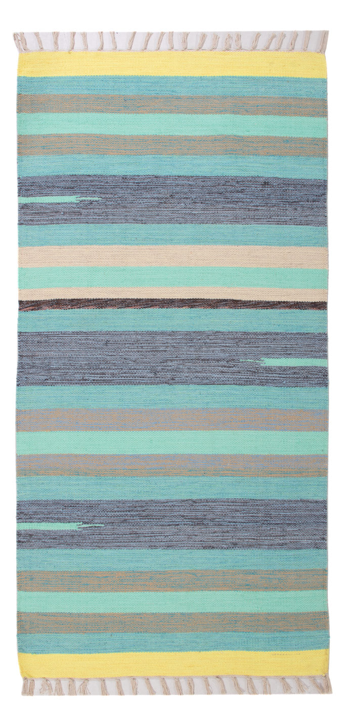 Kelim Modern Teppich 70x150cm - mehrfarbig