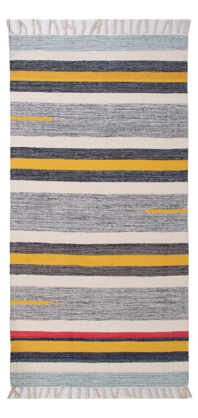 Kelim Modern Teppich 70x150cm - mehrfarbig