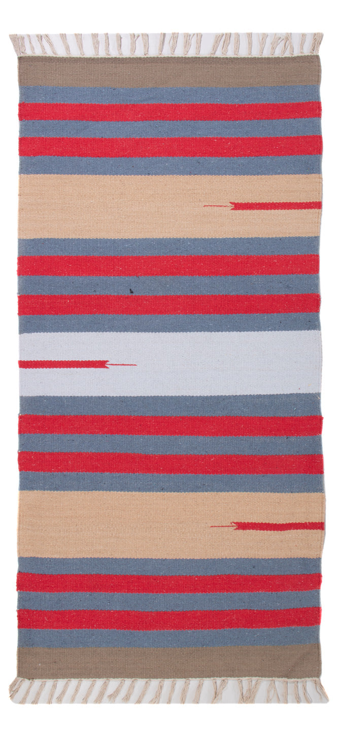Kelim Modern Teppich 70x150cm - mehrfarbig