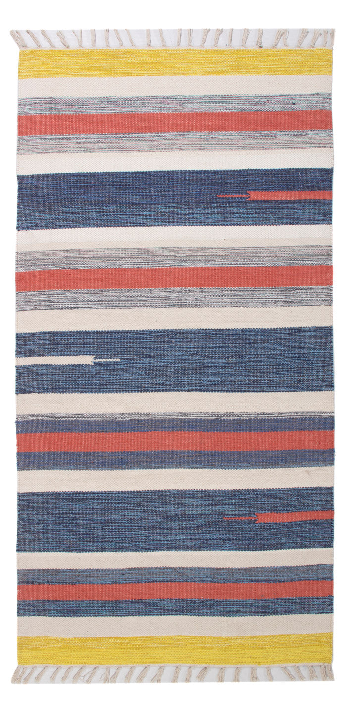Kelim Modern Teppich 70x150cm - mehrfarbig