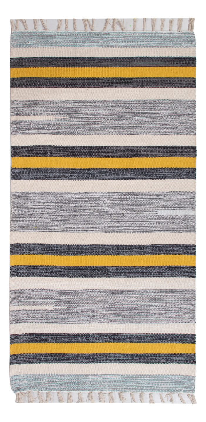 Kelim Modern Teppich 70x150cm - mehrfarbig