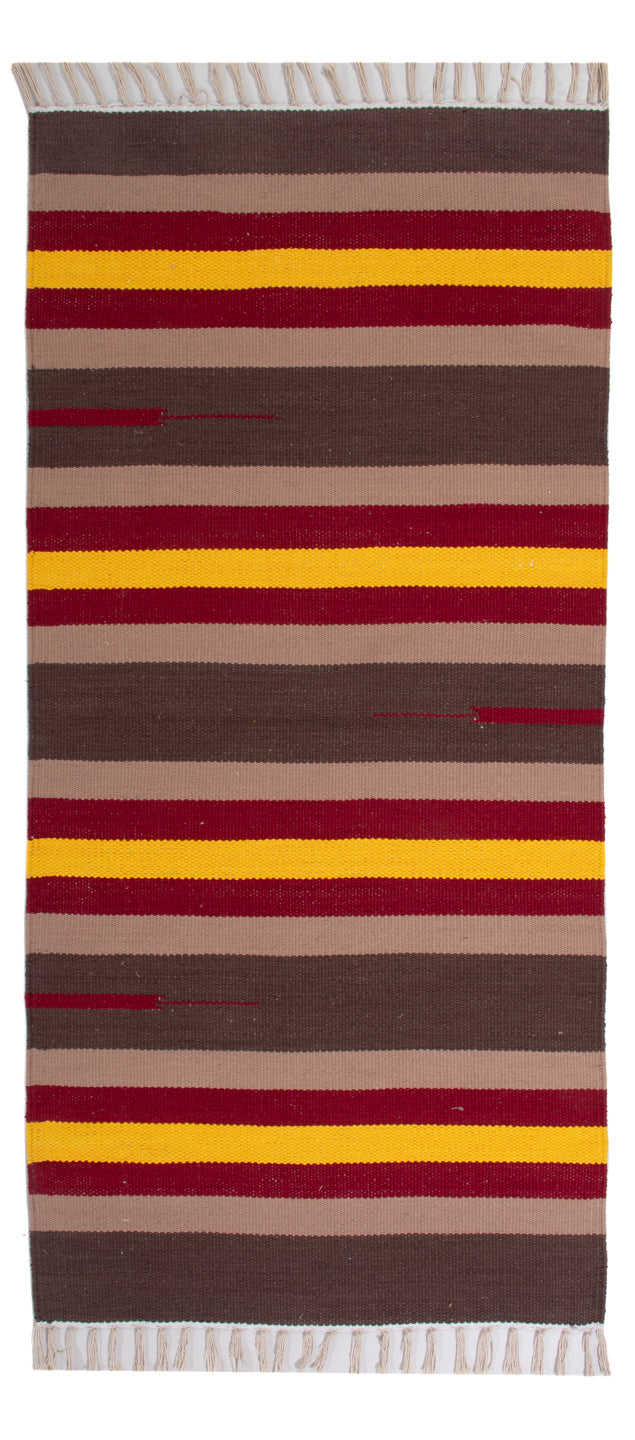 Kelim Modern Teppich 70x150cm - mehrfarbig