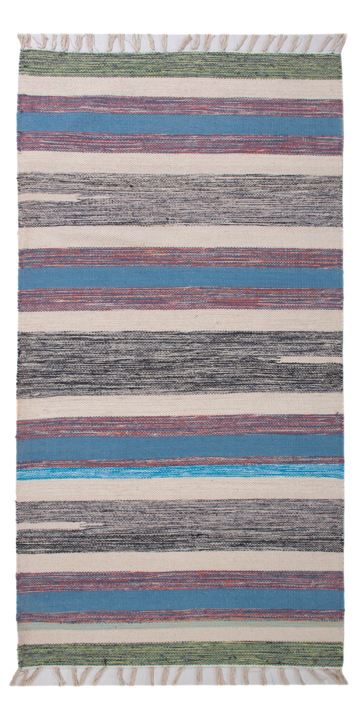 Kelim Modern Teppich 70x150cm - mehrfarbig