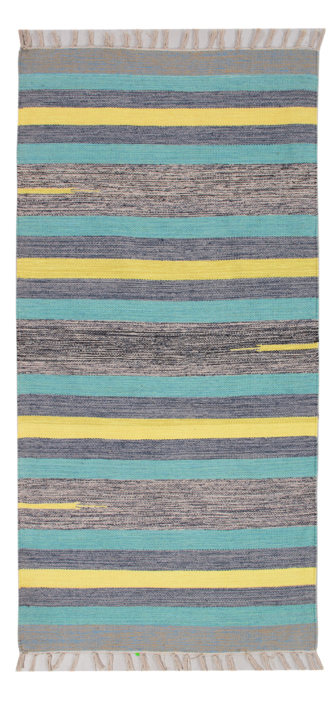 Kelim Modern Teppich 70x150cm - mehrfarbig