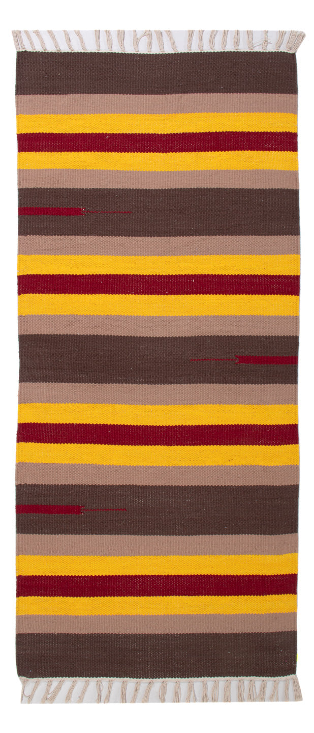 Kelim Modern Teppich 70x150cm - mehrfarbig