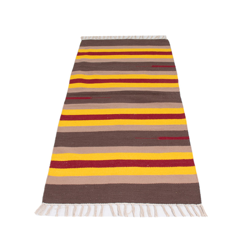 Kelim Modern Teppich 70x150cm - mehrfarbig