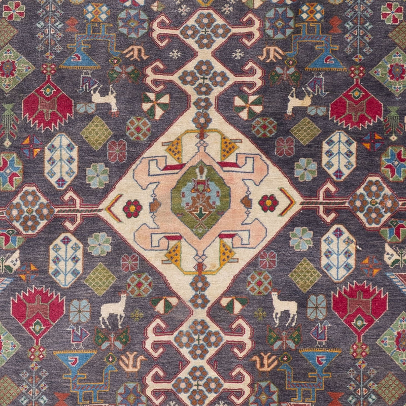 Malayer Teppich 100x145cm - Perserteppich - dunkelblau