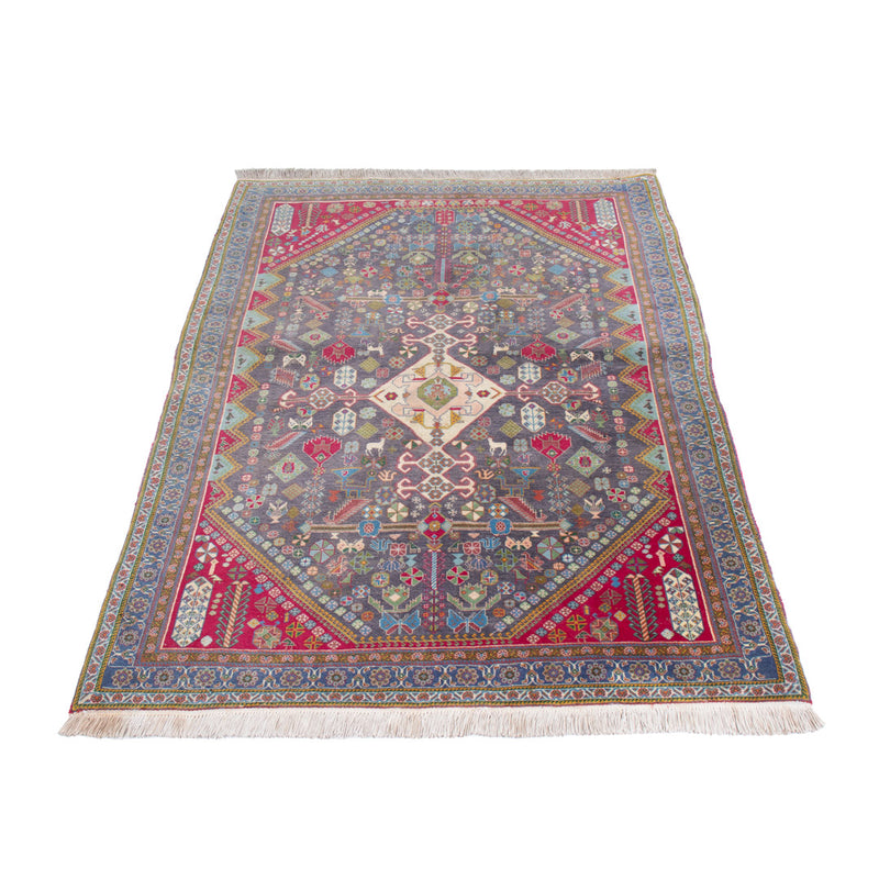 Malayer Teppich 100x145cm - Perserteppich - dunkelblau