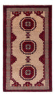 Belutsch Teppich 130x177cm - Perserteppich - hellbraun