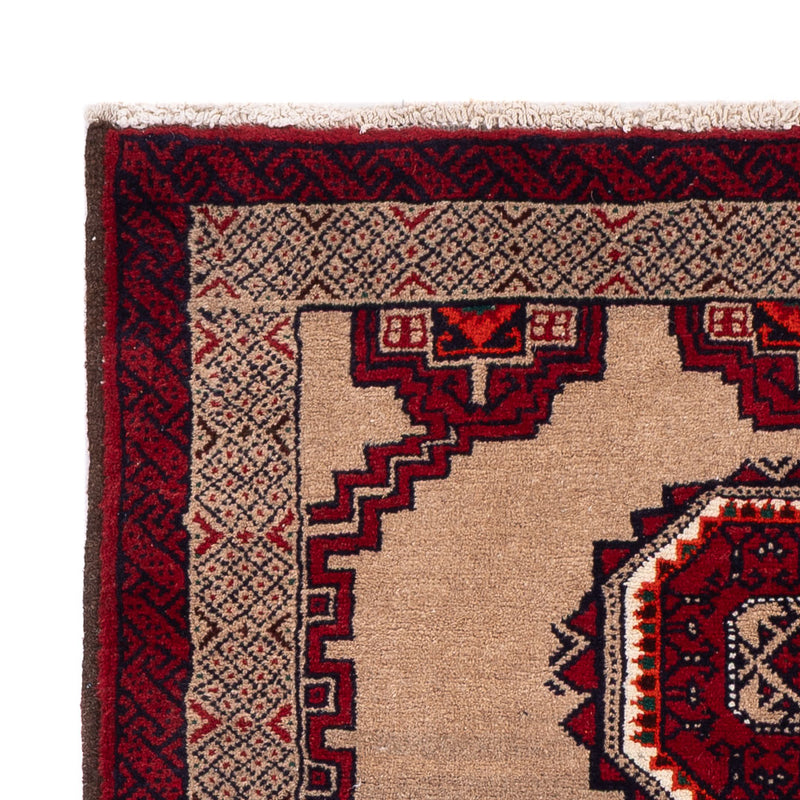 Belutsch Teppich 130x177cm - Perserteppich - hellbraun