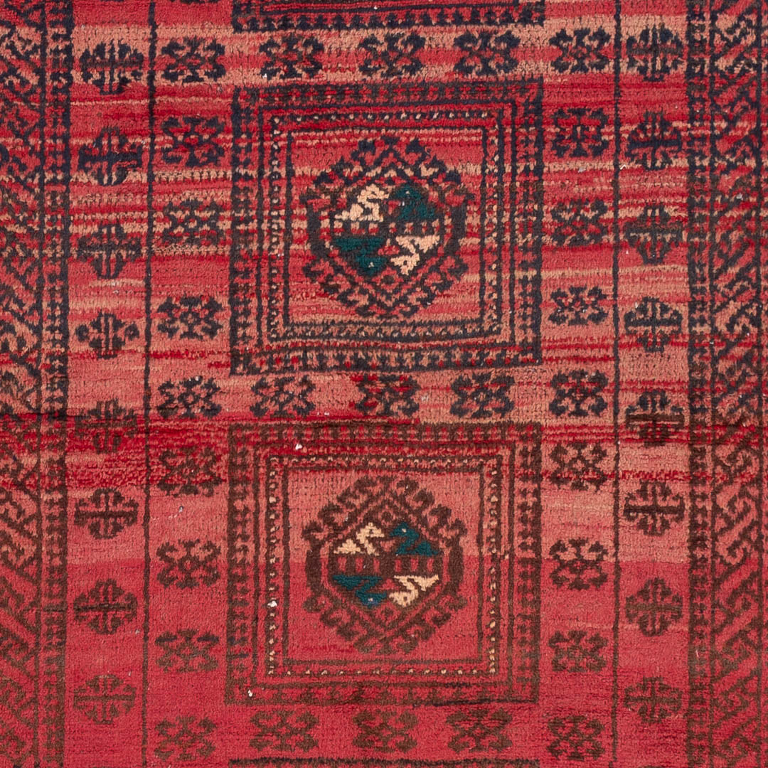 Belutsch Teppich 100x200cm - Perserteppich - hellrot