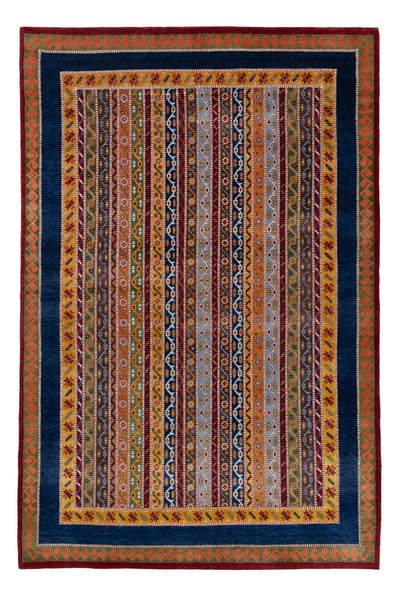 Ziegler Modern Teppich 200x300cm - Orientteppich - mehrfarbig