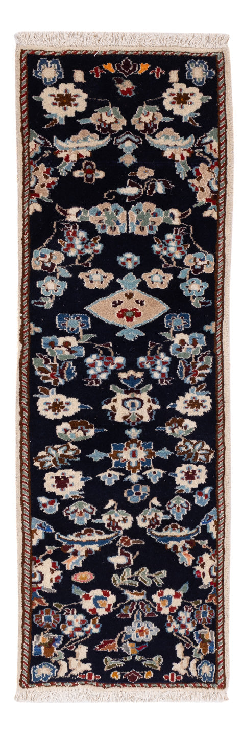 Nain - 12La Teppich 48x160cm - Perserteppich - dunkelblau