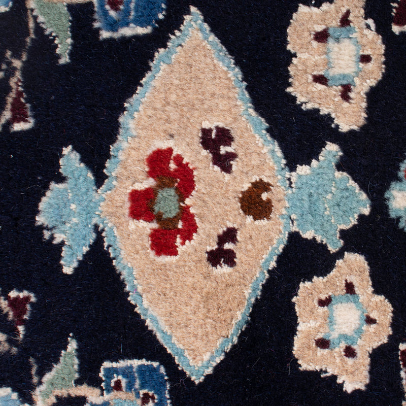 Nain - 12La Teppich 48x160cm - Perserteppich - dunkelblau