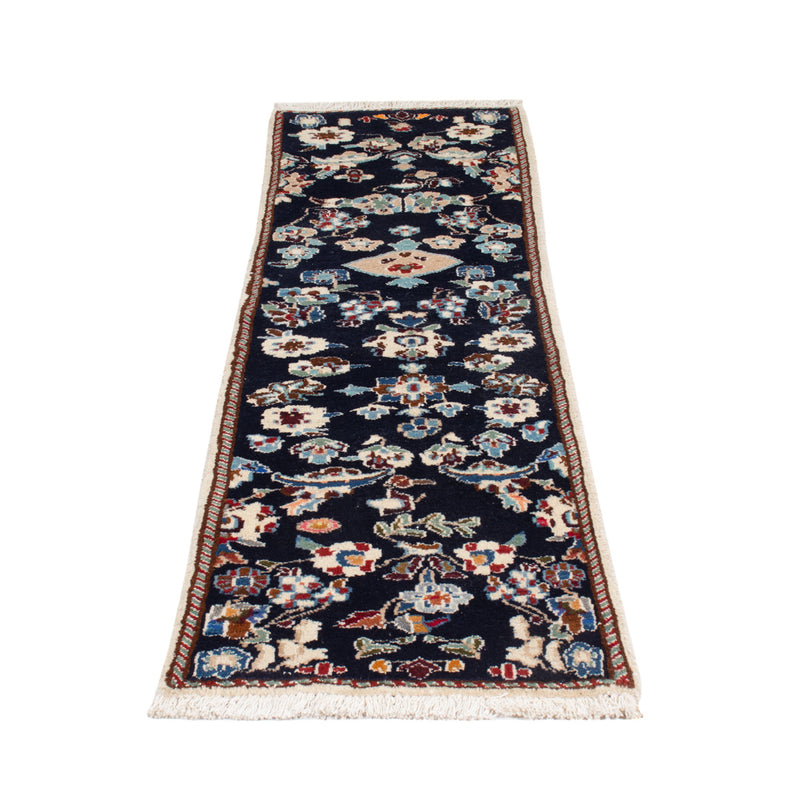 Nain - 12La Teppich 48x160cm - Perserteppich - dunkelblau