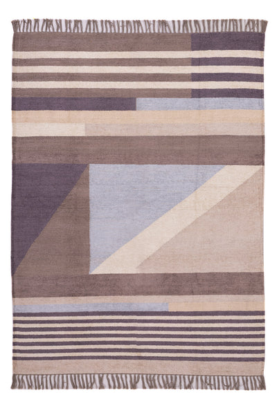 Kelim Modern Teppich 140x200cm - mehrfarbig