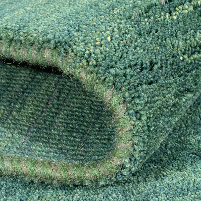 Gabbeh Persisch Teppich 95x146cm - Perserteppich Wollteppich - dunkelgrün