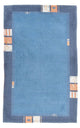 Nepal Teppich - 90 x 160 cm - blau