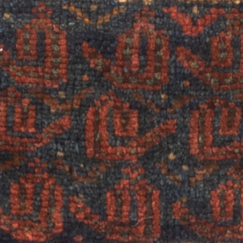 Afghan Teppich rechteckig  - 20 x 32 cm - mehrfarbig