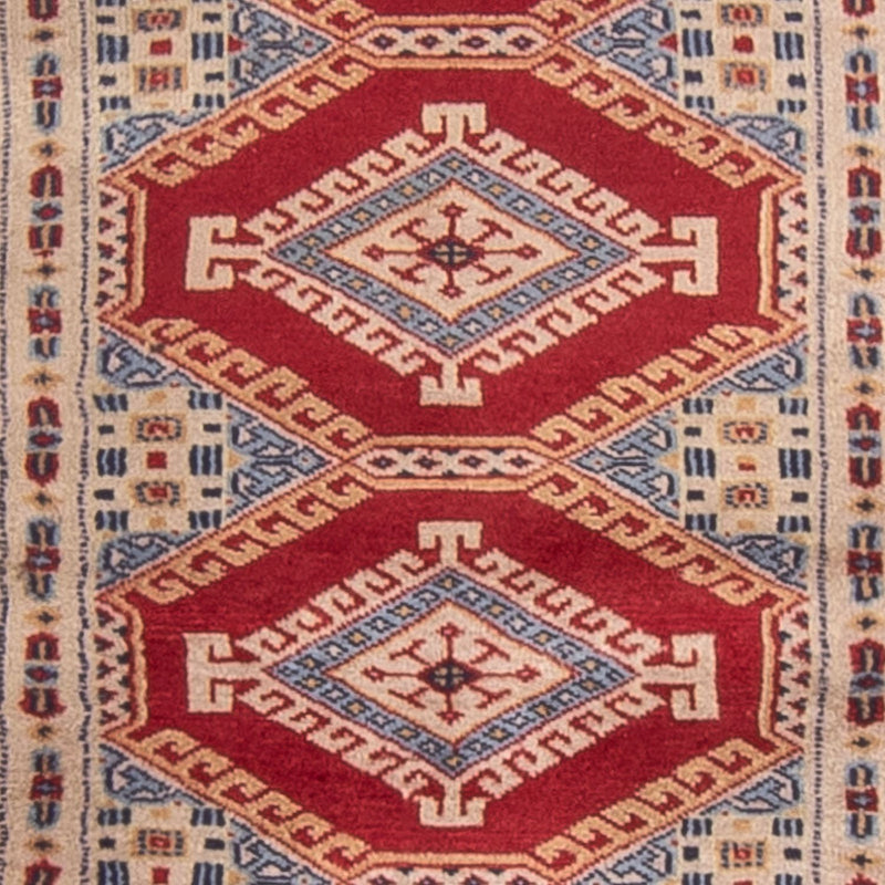 Pakistan Teppich 90x315cm - Orientteppich - rot