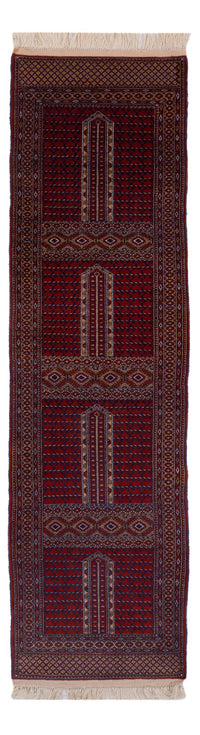 Turkaman Teppich 82x300cm - Orientteppich - dunkelrot – product image