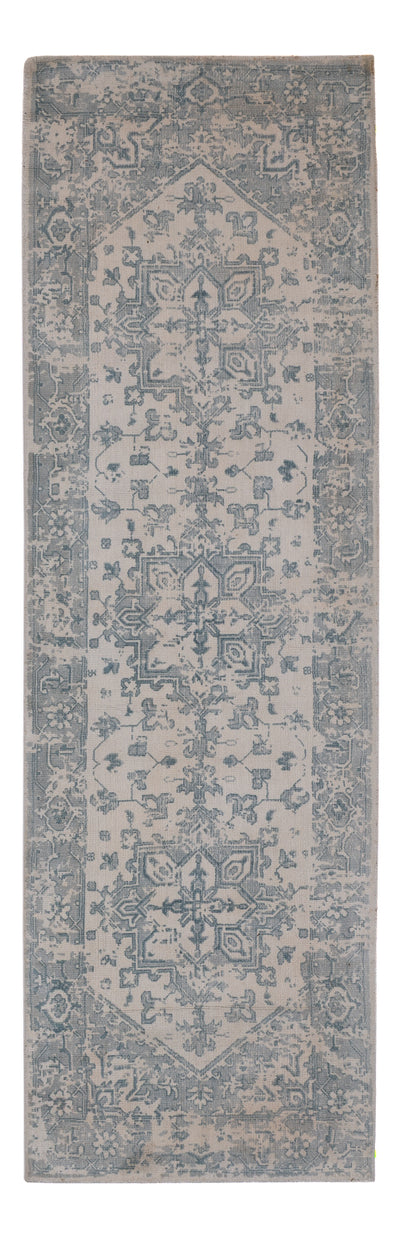 Viskose Teppich 80x240cm - türkis