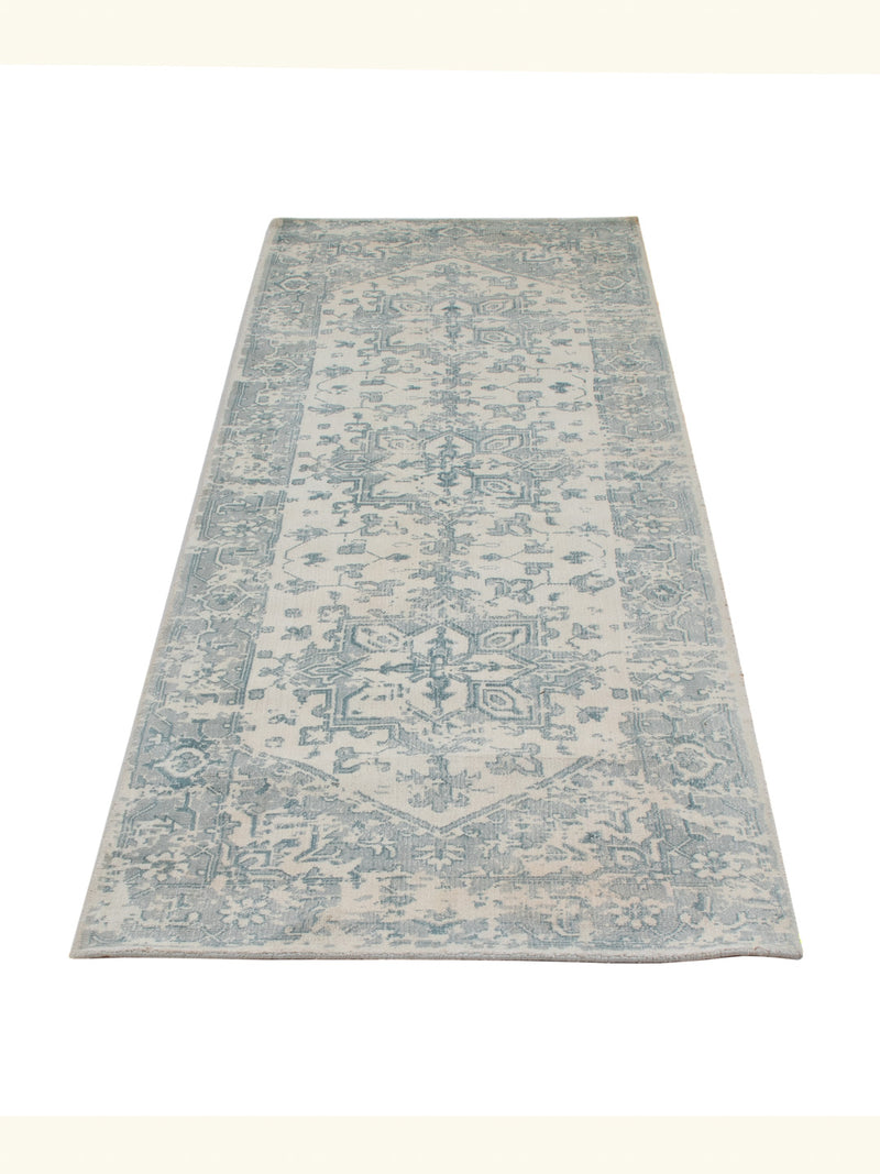 Viskose Teppich 80x240cm - türkis