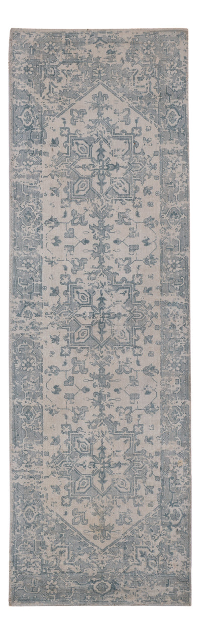 Viskose Teppich 80x240cm - türkis