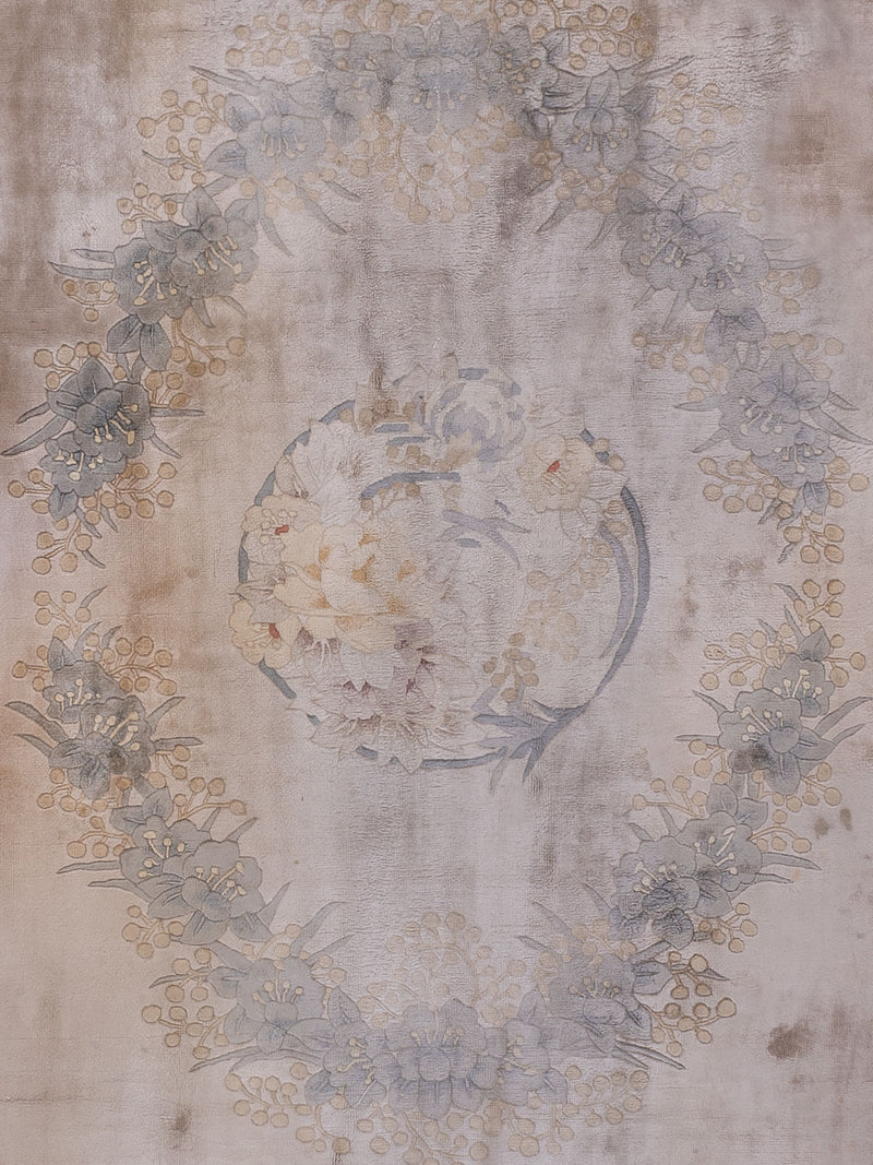 China Seide Teppich 190x305cm - Orientteppich - hellbeige