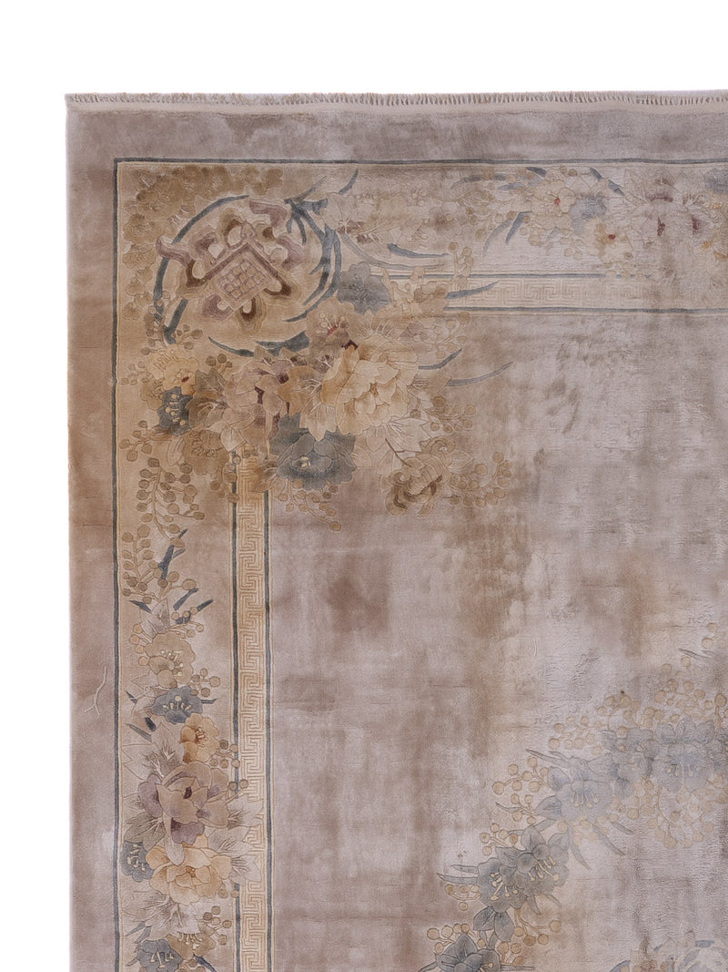 China Seide Teppich 190x305cm - Orientteppich - hellbeige
