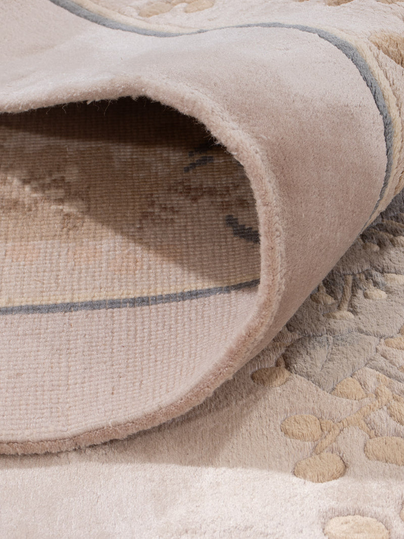 China Seide Teppich 190x305cm - Orientteppich - hellbeige