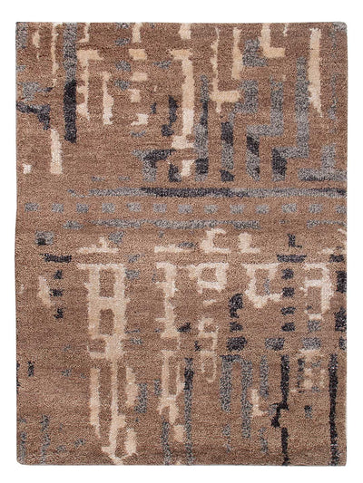 Gabbeh Teppich Indus 60x90cm - Wollteppich - hellbraun