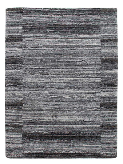 Loribaft Loom Teppich 60x90cm - Wollteppich - grau