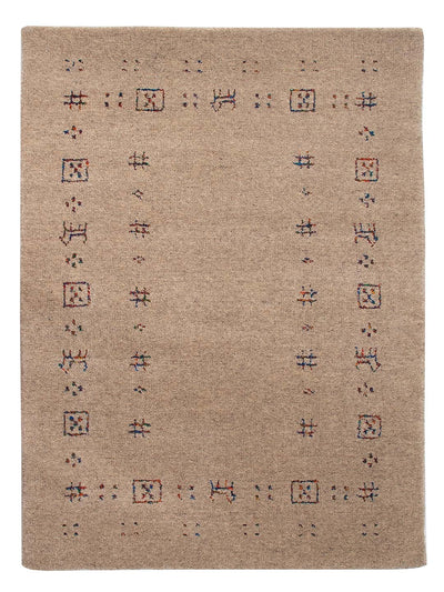 Loribaft Loom Teppich 60x90cm - Wollteppich - hellbeige