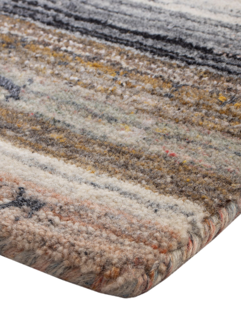 Loribaft Loom Teppich 60x90cm - Wollteppich - mehrfarbig