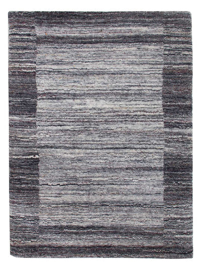 Loribaft Loom Teppich 60x90cm - Wollteppich - grau